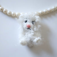 MINITURE FLUFFY BEAR ”WHITE”