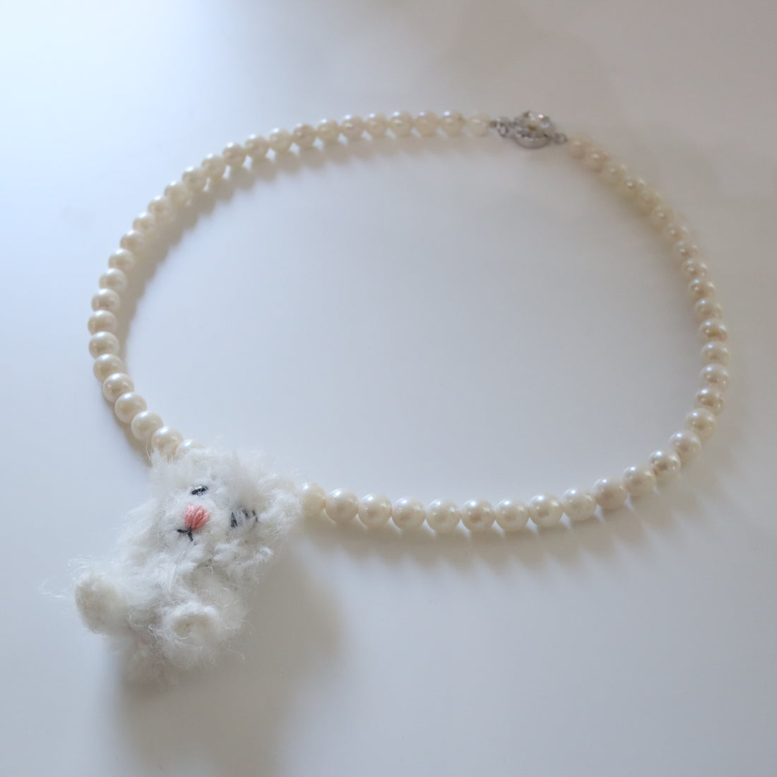 MINITURE FLUFFY BEAR ”WHITE”