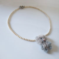 MINITURE FLUFFY BEAR ”LIGHT GRAY”