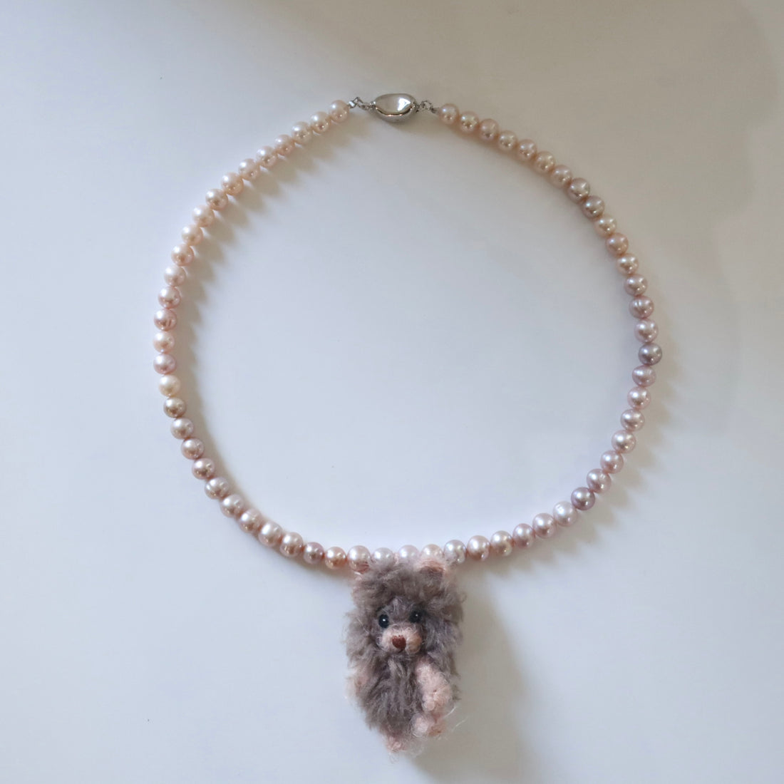 MINITURE FLUFFY BEAR ”BEIGE MIX”