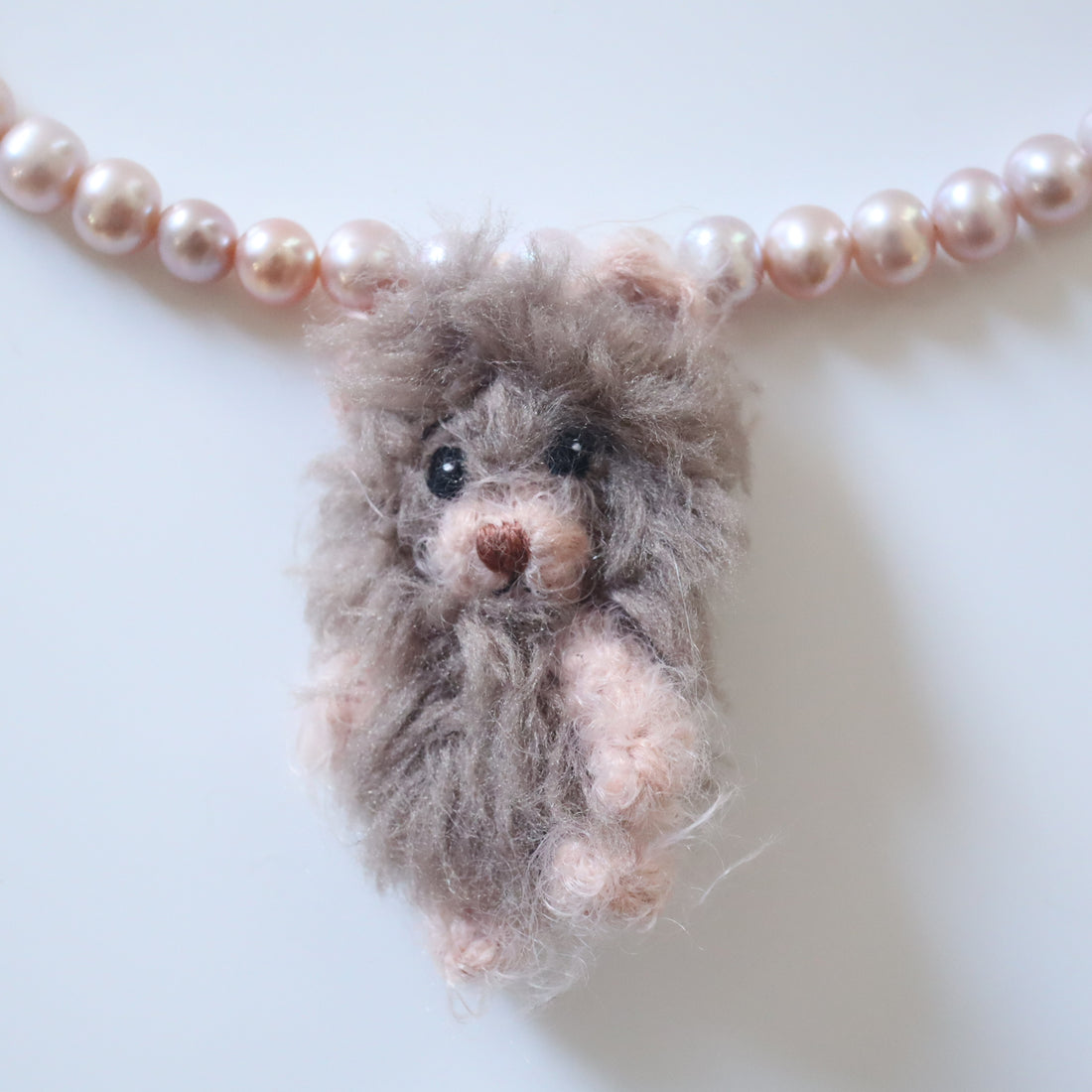 MINITURE FLUFFY BEAR ”BEIGE MIX”