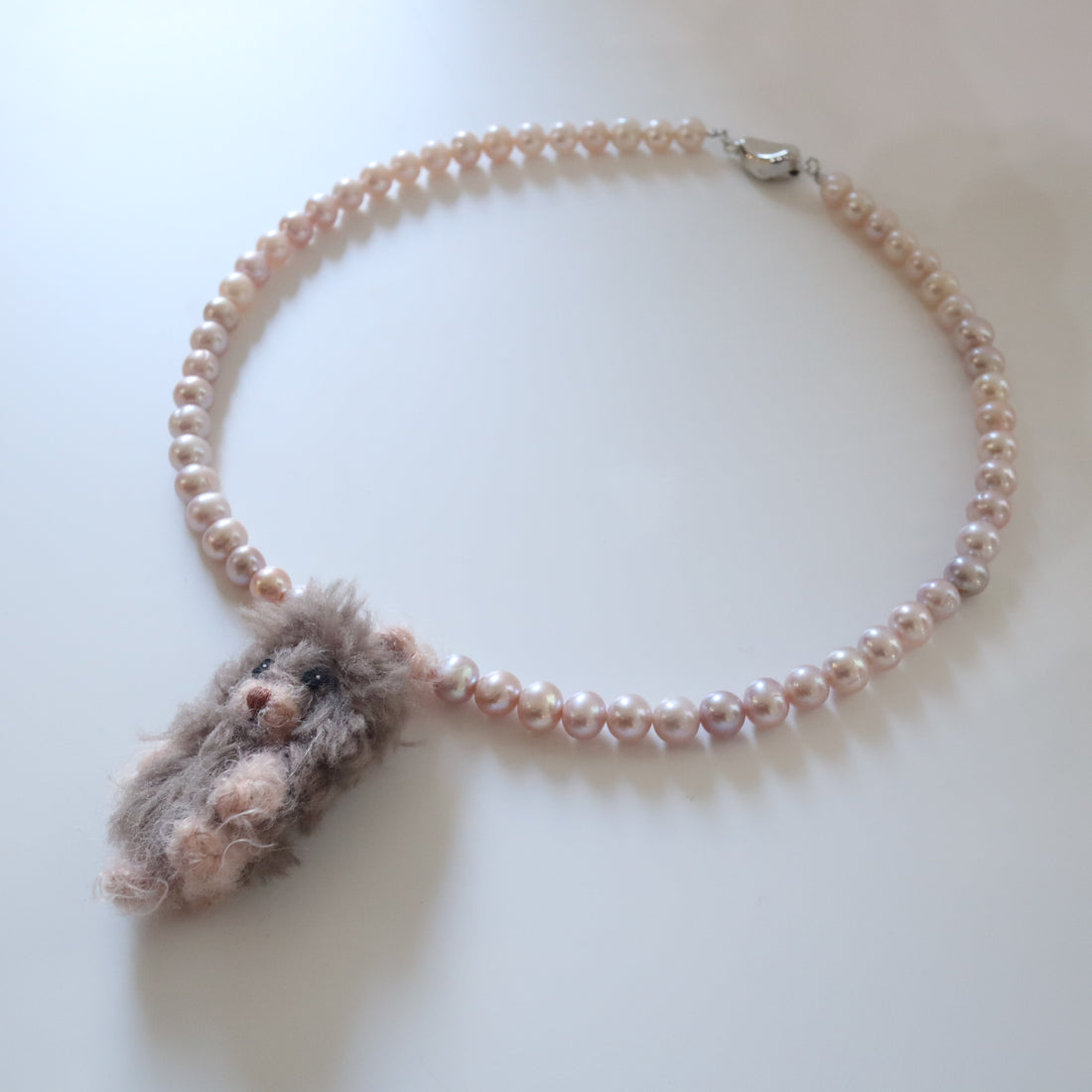MINITURE FLUFFY BEAR ”BEIGE MIX”