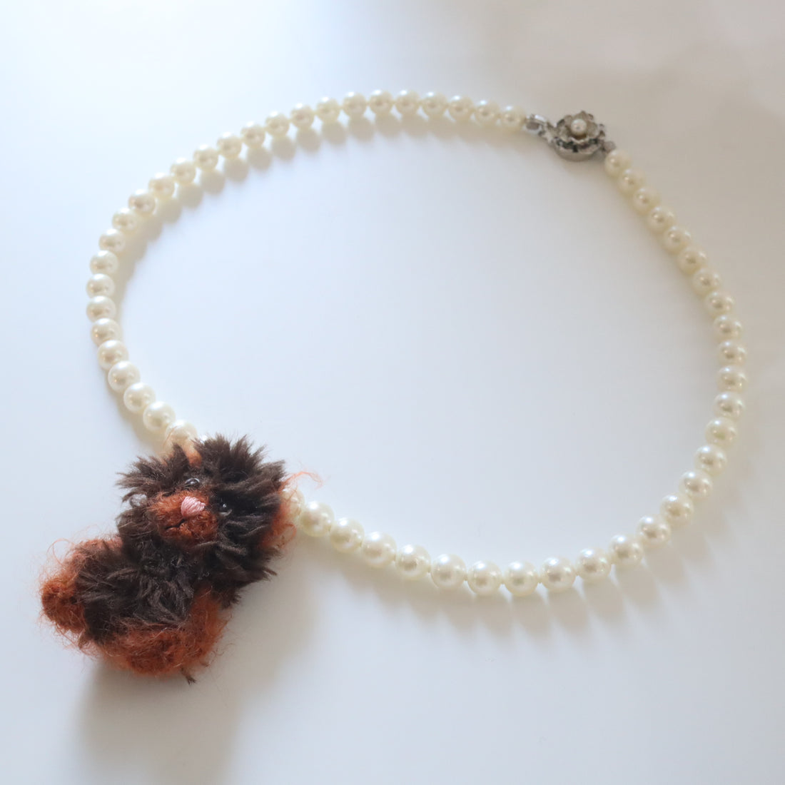 MINITURE FLUFFY BEAR ”BROWN MIX”