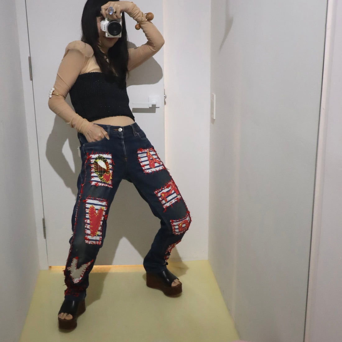 VAVA DUDU  EMBROIDERY PANTS