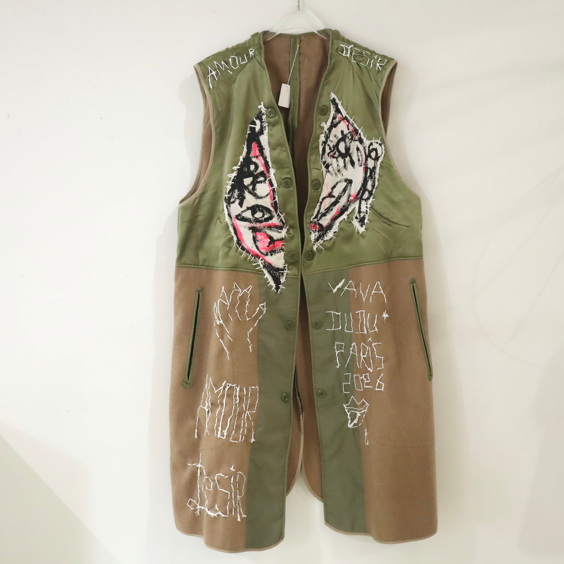 VAVA DUDU  EMBROIDERY LONG VEST