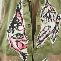 VAVA DUDU  EMBROIDERY LONG VEST
