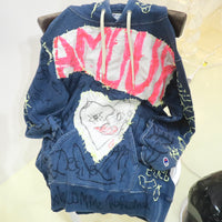 VAVA DUDU  EMBROIDERY HOODIE BLACK