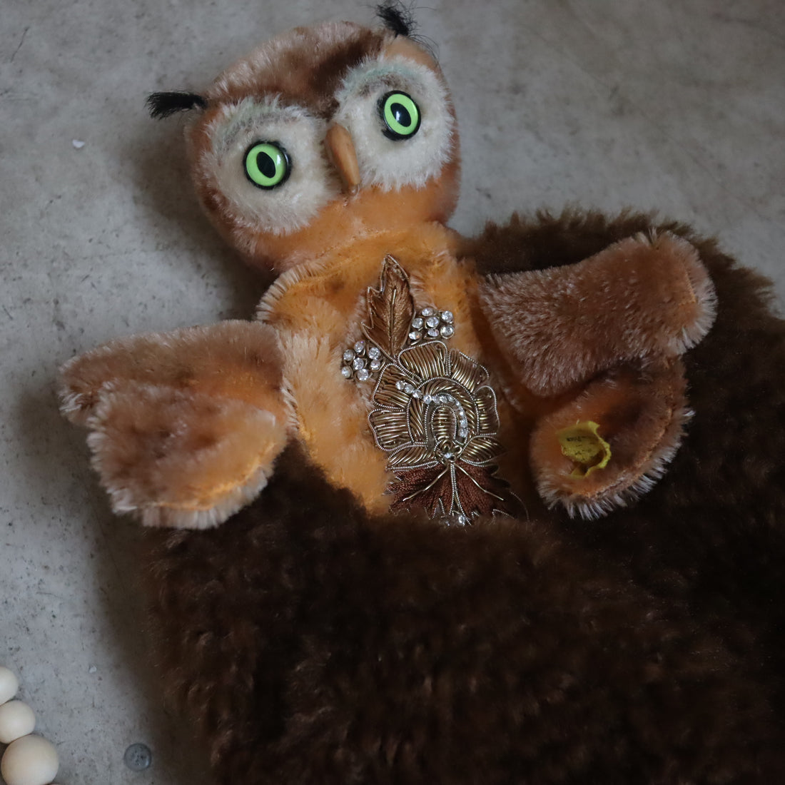 ANIGIG  ANIMAL FLUFFY SHOULDER BAG"OWL”