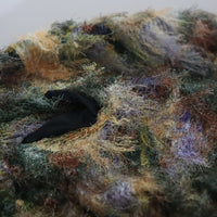 ＜EXCLUSIVE＞JULIA HEUER  KNOX PLEATED FURRY DRESS IN AMBER INGRID