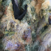 ＜EXCLUSIVE＞JULIA HEUER  KNOX PLEATED FURRY DRESS IN AMBER INGRID