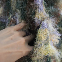 ＜EXCLUSIVE＞JULIA HEUER  KNOX PLEATED FURRY DRESS IN AMBER INGRID