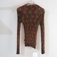 JULIA HEUER  SUSI CROSS PLEATED TOP IN EARTHY ROMAN