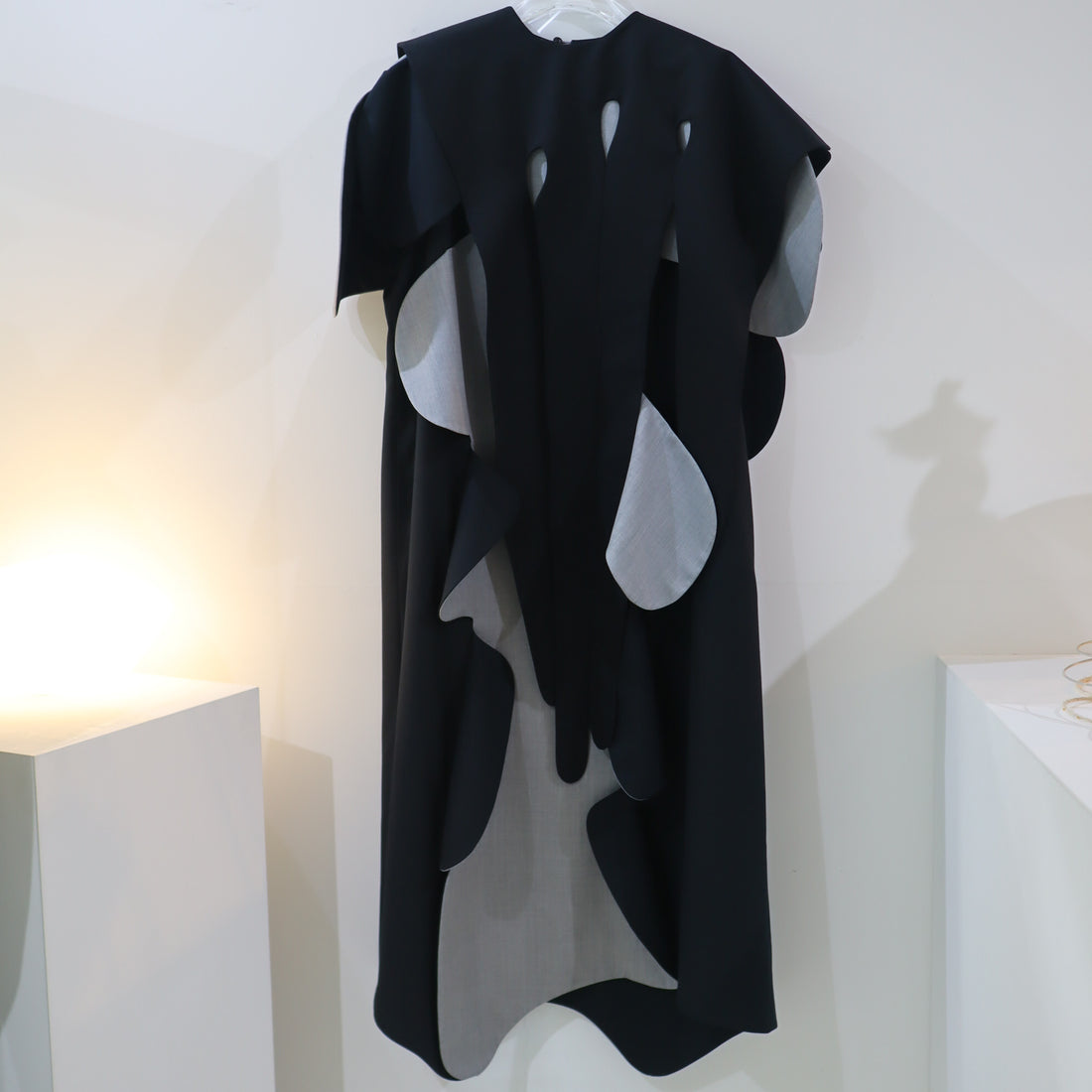 CONSTANZIA YURASHKO  LT GRAY & BLACK DRESS