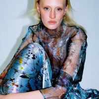 JULIA HEUER  LEE PLEATED TOP TRANSPARENT