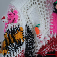 LOU DE BÈTOLY  KNITTED DOLLS JACKET WHITE