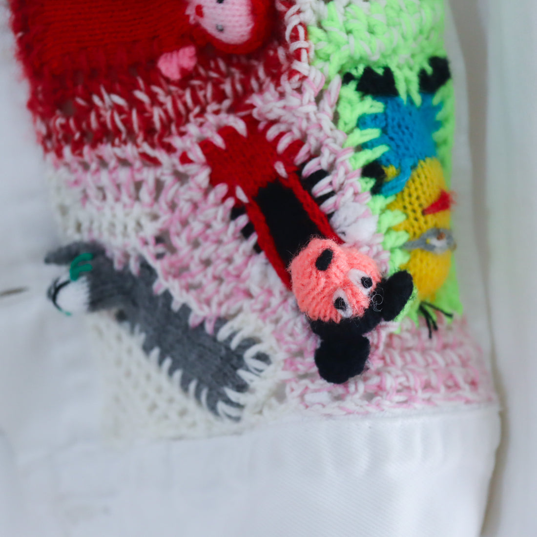 LOU DE BÈTOLY  KNITTED DOLLS JACKET WHITE