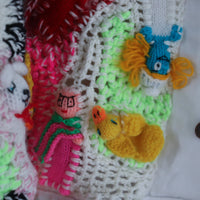 LOU DE BÈTOLY  KNITTED DOLLS JACKET WHITE