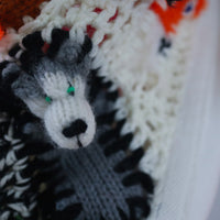 LOU DE BÈTOLY  KNITTED DOLLS JACKET WHITE