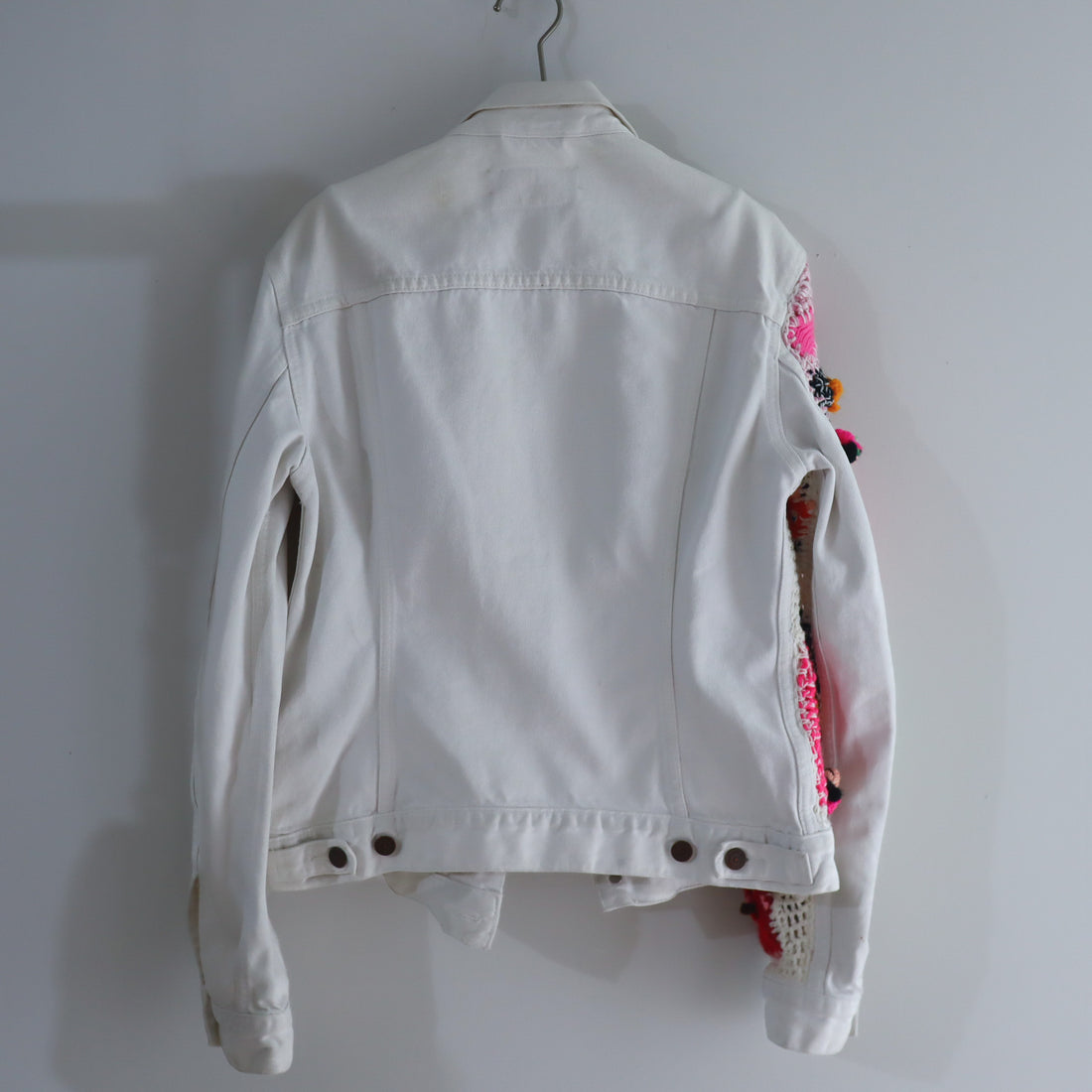 LOU DE BÈTOLY  KNITTED DOLLS JACKET WHITE