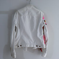 LOU DE BÈTOLY  KNITTED DOLLS JACKET WHITE
