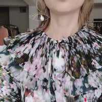 JULIA HEUER  PHOEBE HANDPLEATED DRESS IN HOLLE