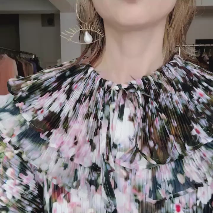 JULIA HEUERPHOEBE HANDPLEATED DRESS IN HOLLE