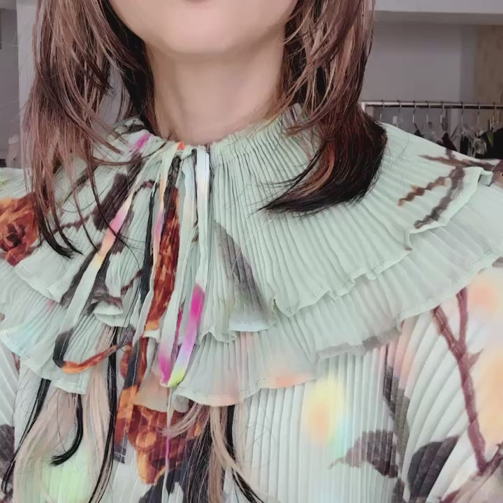 JULIA HEUERMASHA HANDPLEATEDIN DRESS IN EDWARD