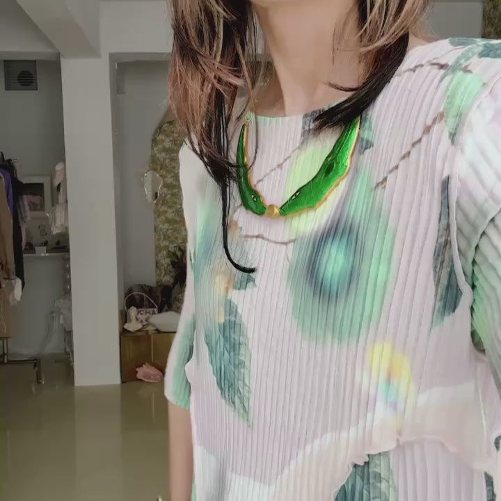 JULIA HEUERUMA HANDPLEATED DRESS IN EDWARD