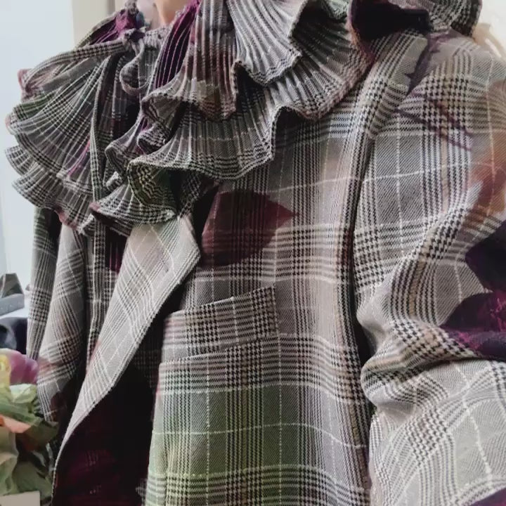 JULIA HEUERARNOLD JACKET IN ROSALIND BORDEAUX