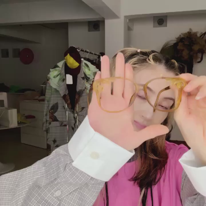 ANIGIGMOLDING GLASSES YELLOW