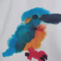 WILD ANIMALS  MEMORY TOTEBAG KINGFISHER