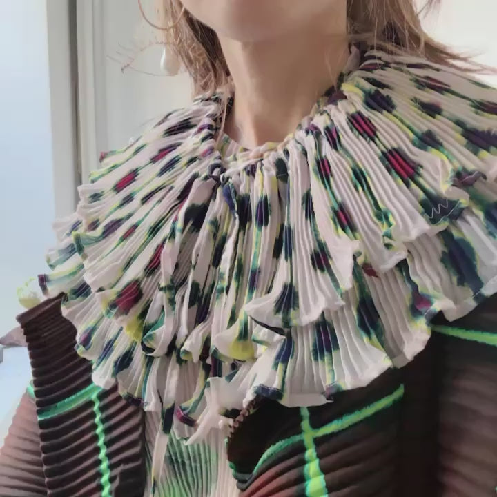 JULIA HEUERJOHAN HANDPLEATED COAT IN N HARALD