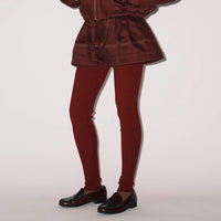 MERYLL ROGGE  MINI WORKWEAR SKIRT  BURGUNDY