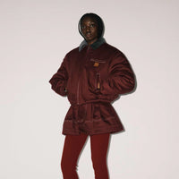 MERYLL ROGGE  MINI WORKWEAR SKIRT  BURGUNDY