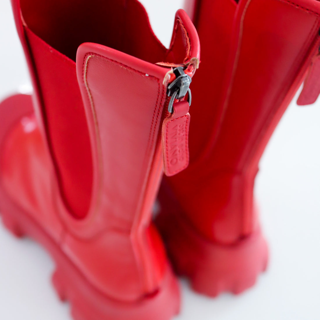 VIVIANO  SIDE GORE BOOTS RED