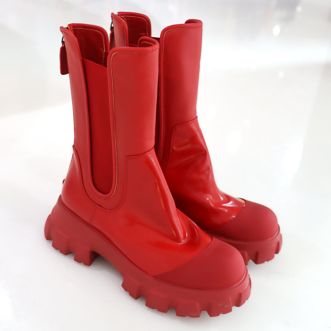 VIVIANO  SIDE GORE BOOTS RED