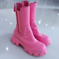 VIVIANO  SIDE GORE BOOTS PINK